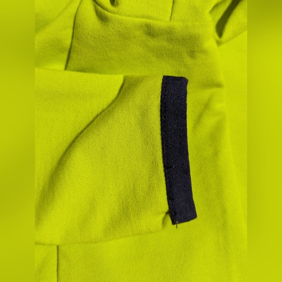 Lauren Ralph Lauren Lime Green Blue Trim Terry Quarter Zip Hoodie Size Small GUC - Picture 13 of 16